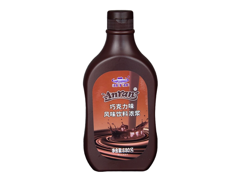 Anran Chocolate Sauce bottle — premium liquid chocolate sauce for bubble tea