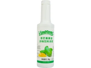 Green mango guorong puree bottle, product view